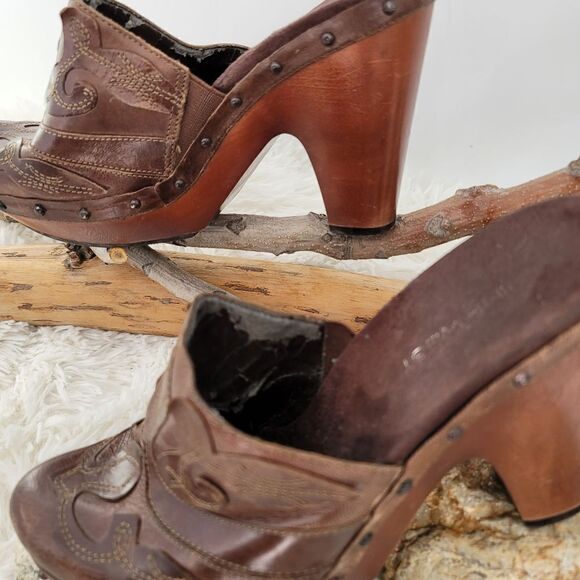 Nine west vintage y2k western clogs - Picture 2 of 14